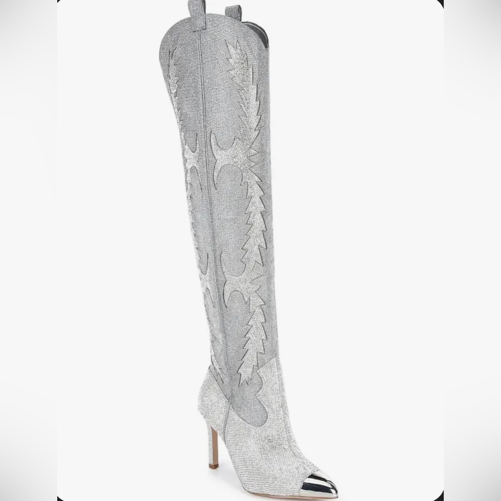 Gianni Bini KatyannaTwo Over-the-Knee Rhinestone Embellished Western Dress Boots